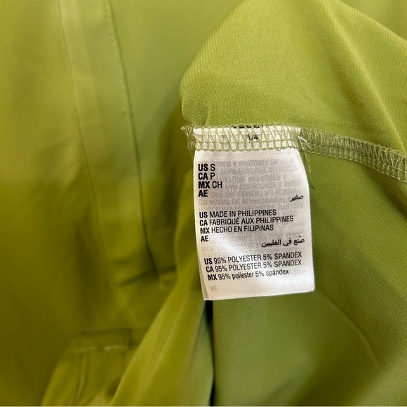 INC INTERNATIONAL CONCEPTS Women's Zip-Pocket Blouse in Lush Moss Size S - Picture 5 of 6